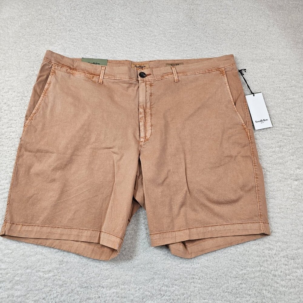 Goodfellow & Co Shorts Linden Men 42 Orange Rust 9” Inseam Flat Front Boat Chino